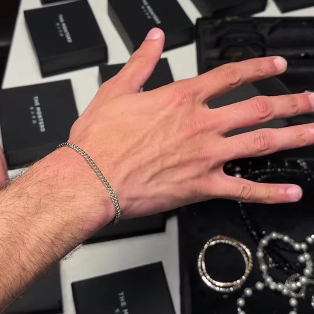 Classic Silver Stainless Steel Men’s Bracelet