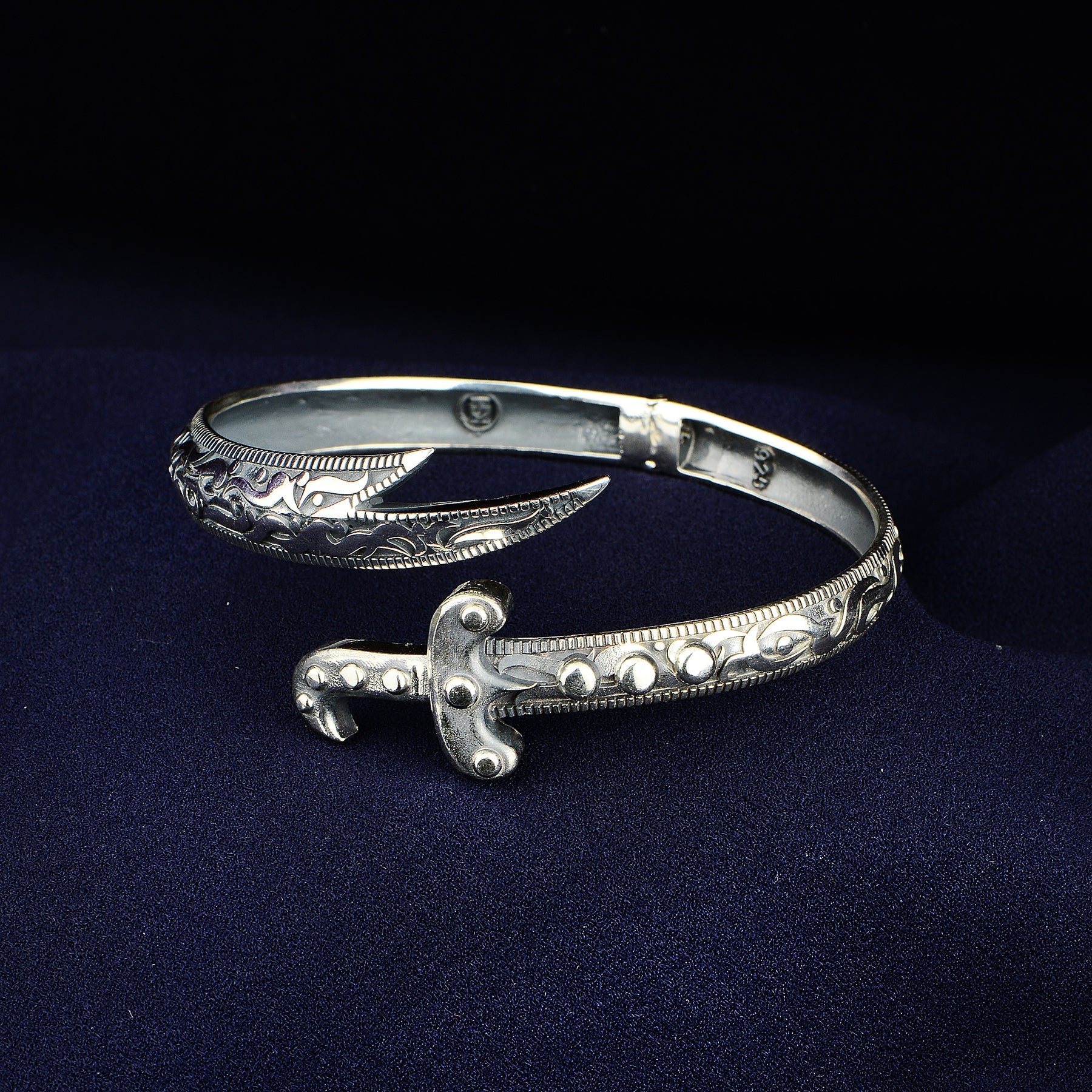 Silver Handmade Zulfiqar Sword Bracelet