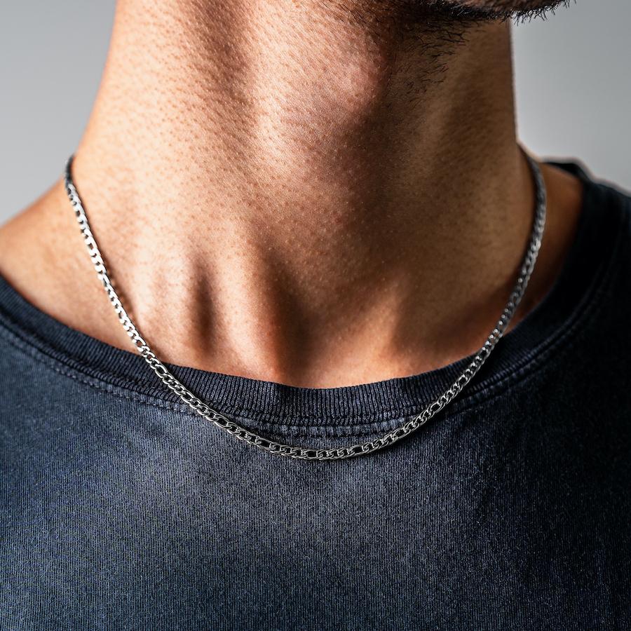 SILVER FIGARO CHAIN