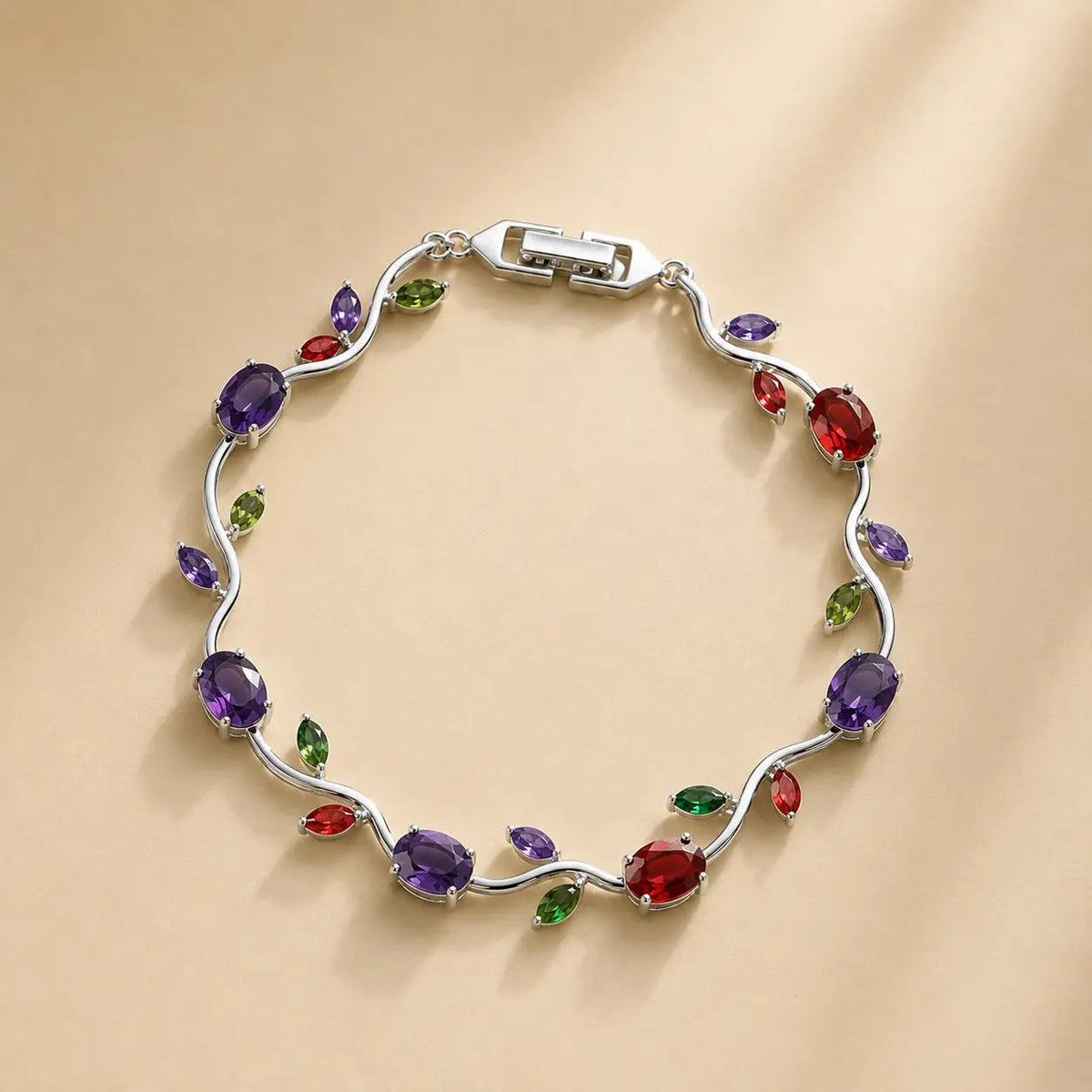 Multicolor crystal bracelet
