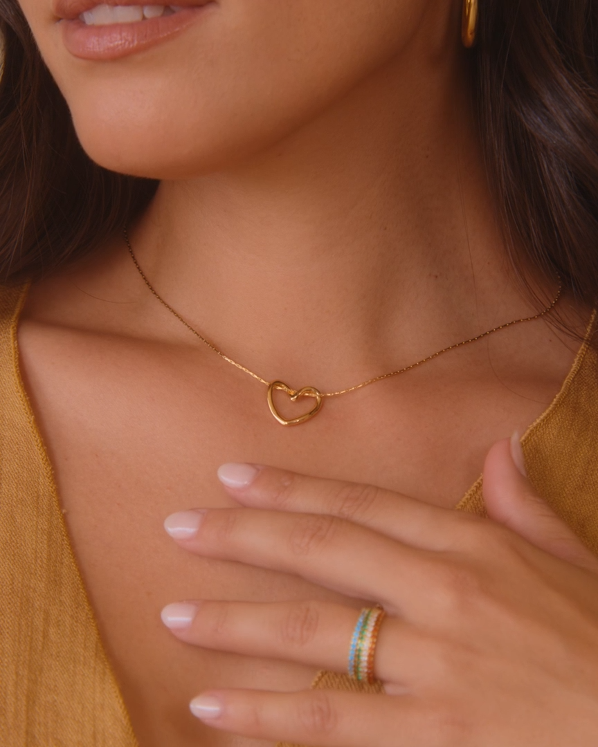 Open Heart Necklace