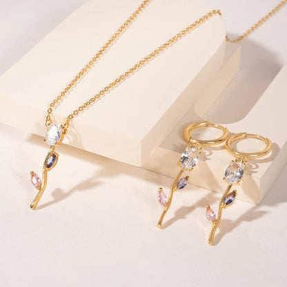 Trendy Tulip Necklace set