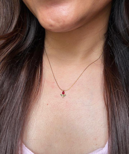 Minimal Tulip Necklace