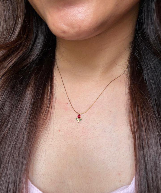 Minimal Tulip Necklace