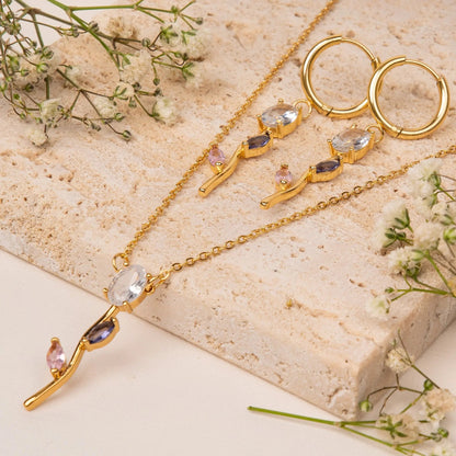 Trendy Tulip Necklace set