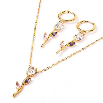 Trendy Tulip Necklace set