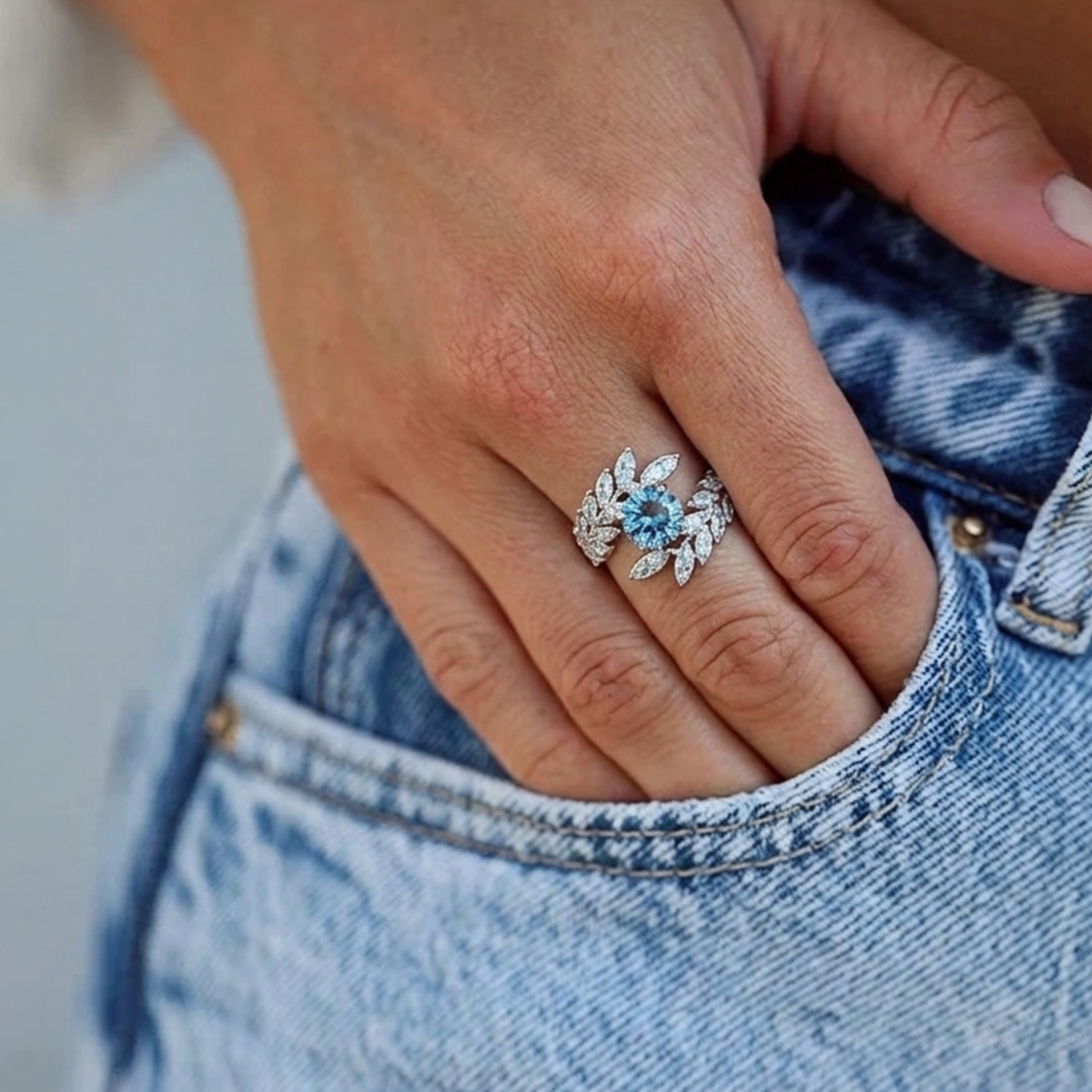 Azure Aura Ring