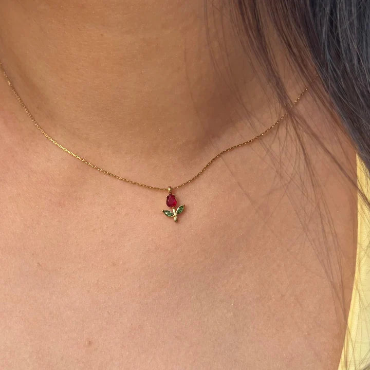 Minimal Tulip Necklace