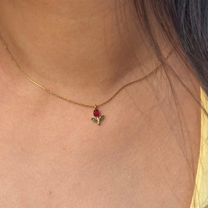 Minimal Tulip Necklace