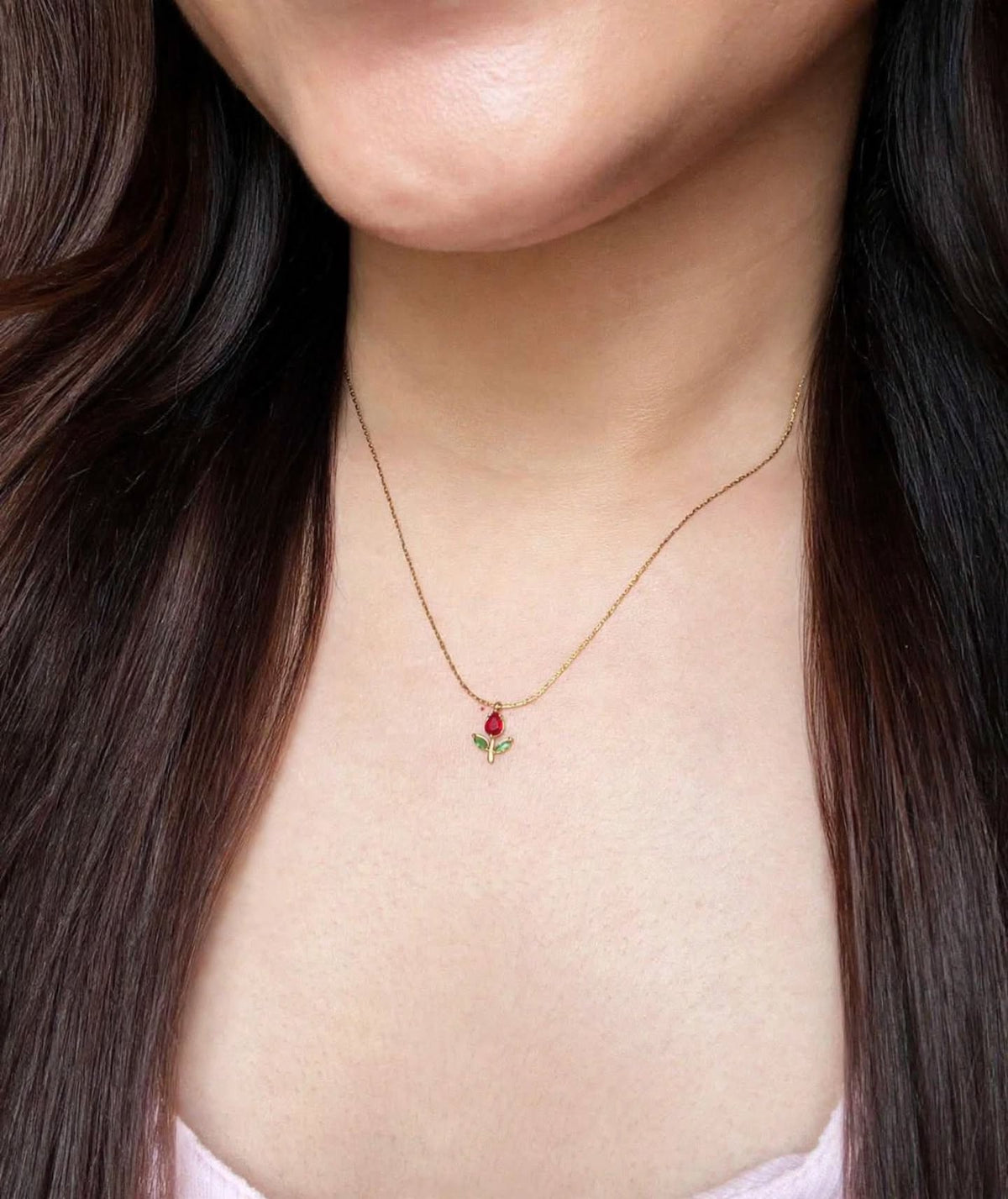 Minimal Tulip Necklace