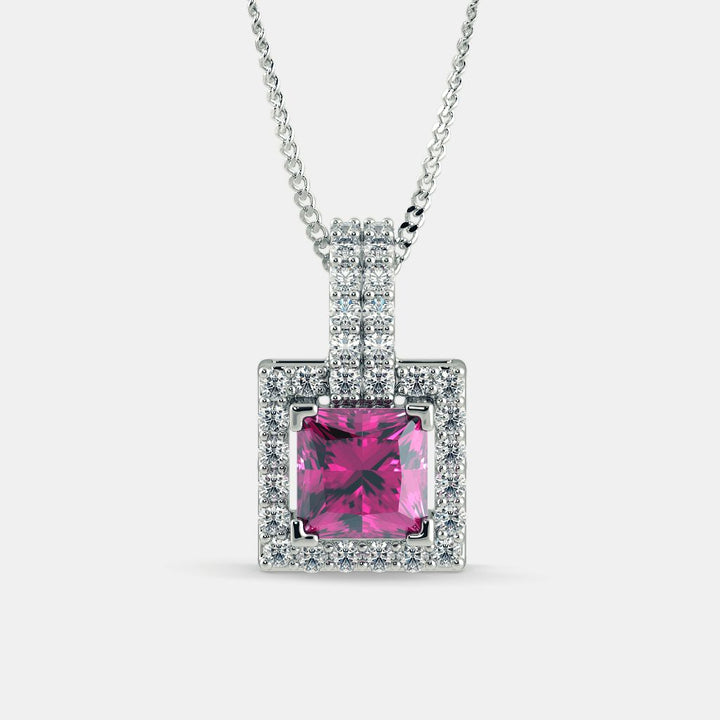SQUARE SERENA NECKLACE - 925 SILVER