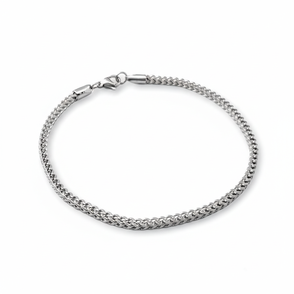 Classic Silver Stainless Steel Men’s Bracelet
