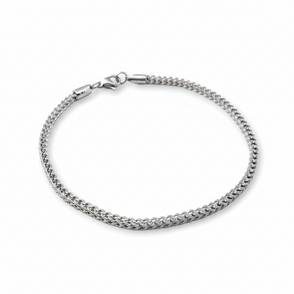 Classic Silver Stainless Steel Men’s Bracelet