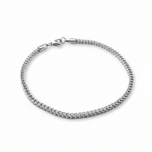 Classic Silver Stainless Steel Men’s Bracelet