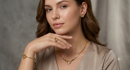 Open Heart Jewel Set
