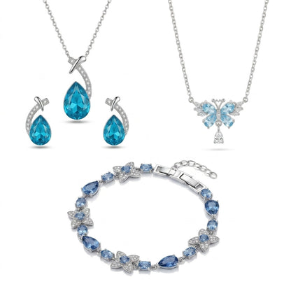 Ocean & Bloom – 4 Piece Sapphire Jewelry Set