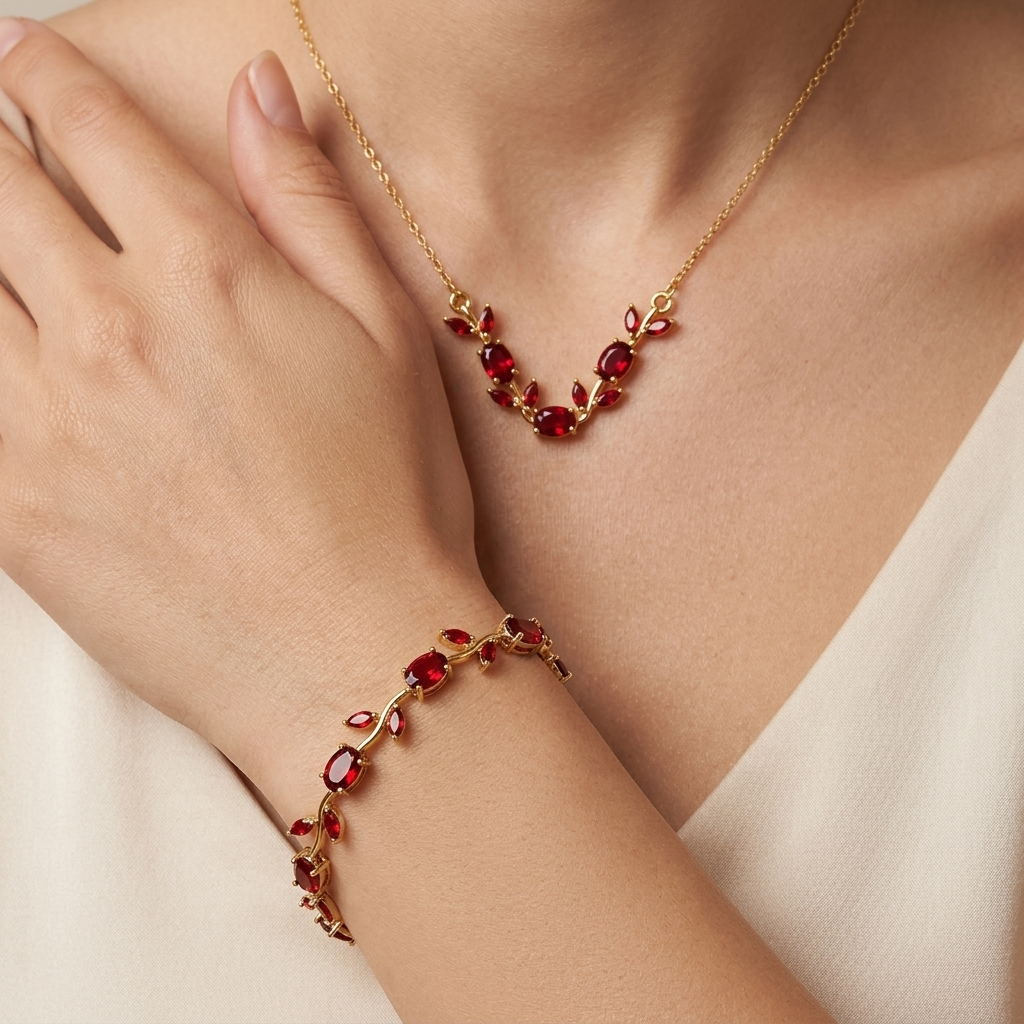 Viral Luminous Tulip U Necklace Combo