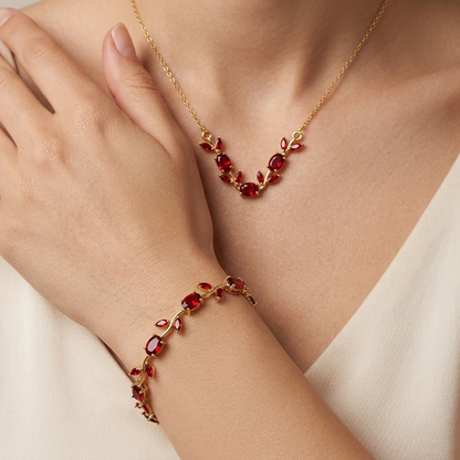 Viral Luminous Tulip U Necklace Combo