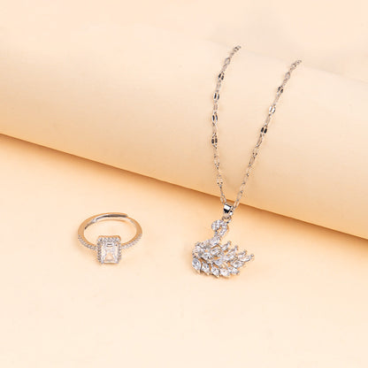 Serene Hamsa and Solitaire Jewellery Combo
