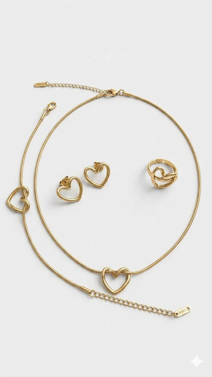 Open Heart Jewel Set
