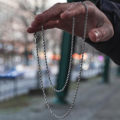 SILVER ROPE CHAIN
