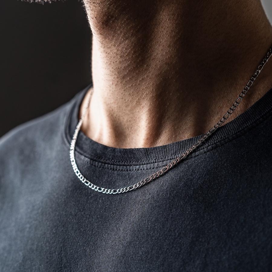 SILVER FIGARO CHAIN