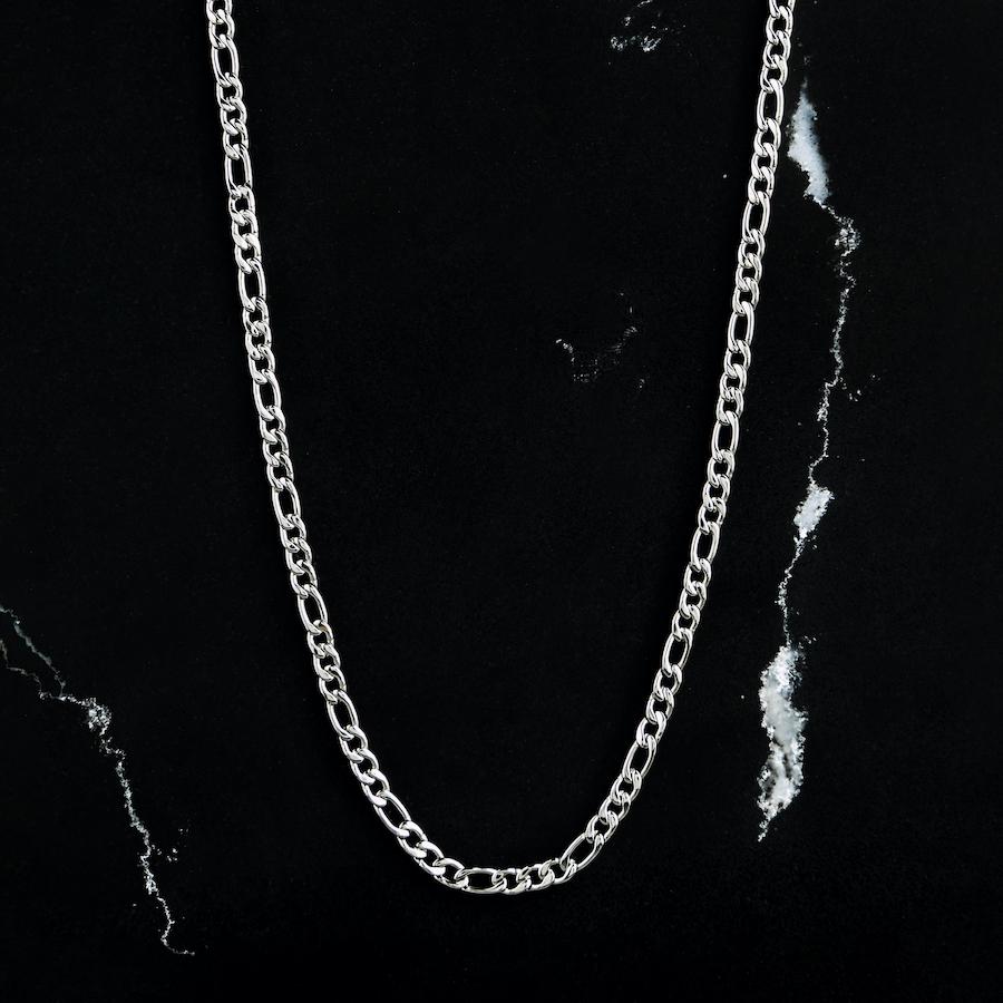SILVER FIGARO CHAIN