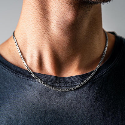 SILVER FIGARO CHAIN