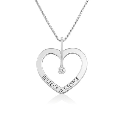 PERSONLIZED LOVE NECKLACE WITH DIAMOND