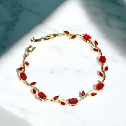 Tulip Bracelet Red