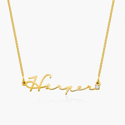 Diamond - Signature Name Necklace