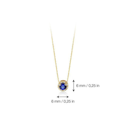 DAINTY BLUE SAPPHIRE NECKLACE