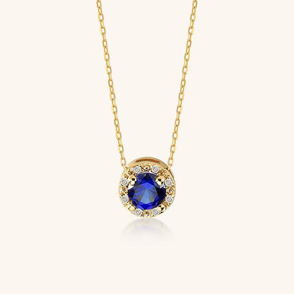DAINTY BLUE SAPPHIRE NECKLACE