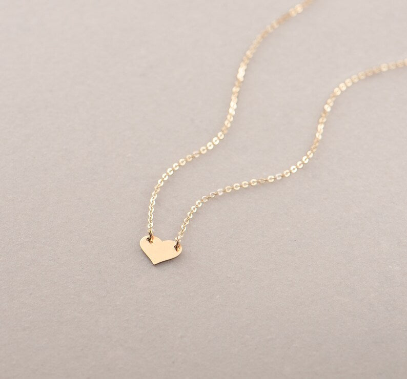 Tiny Heart Necklace- Personalized