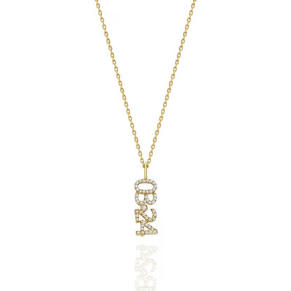Diamond Date-Number/Name Necklace