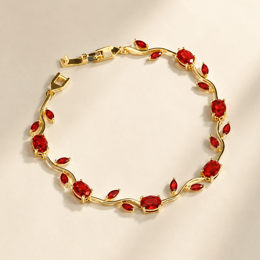 Tulip Bracelet Red